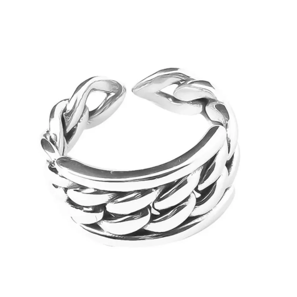 ✨Insta chain sterling silver adjustable ring - Picture 3 of 5